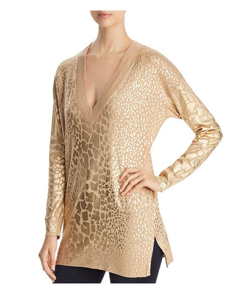 michael kors giraffe print sweater|Womens MICHAEL KORS Antalia Giraffe Print Fit Flare Sweater .